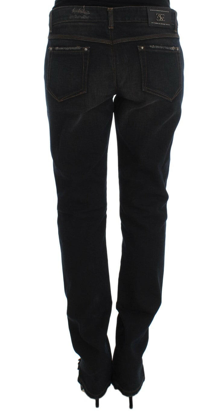 Ermanno Scervino Blue Wash Cotton Boyfriend Jeans -   -  Ermanno Scervino.