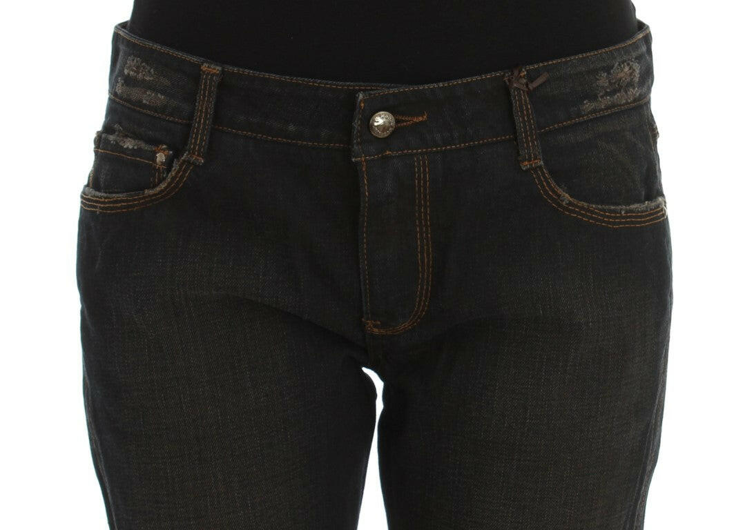 Ermanno Scervino Blue Wash Cotton Boyfriend Jeans -   -  Ermanno Scervino.