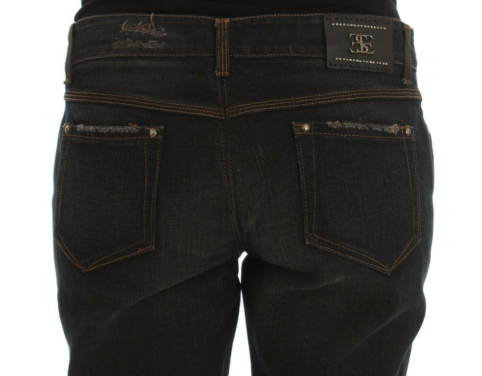 Ermanno Scervino Blue Wash Cotton Boyfriend Jeans -   -  Ermanno Scervino.