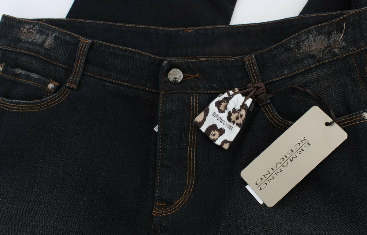 Ermanno Scervino Blue Wash Cotton Boyfriend Jeans -   -  Ermanno Scervino.