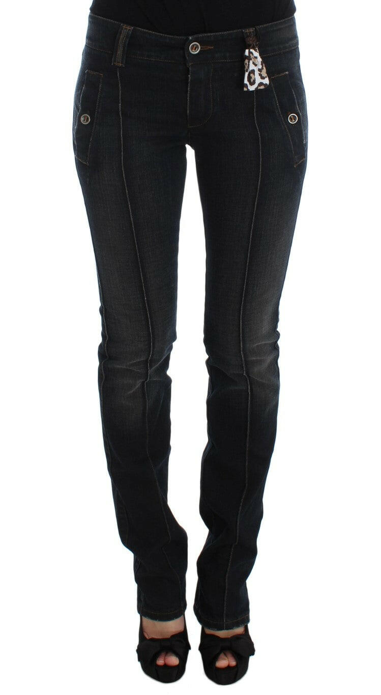 Ermanno Scervino Blue Wash Cotton Slim Fit Jeans -   -  Ermanno Scervino.