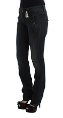 Ermanno Scervino Blue Wash Cotton Slim Fit Jeans -   -  Ermanno Scervino.