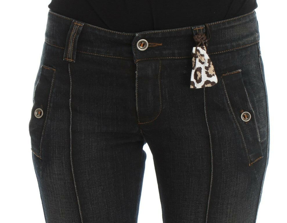 Ermanno Scervino Blue Wash Cotton Slim Fit Jeans -   -  Ermanno Scervino.