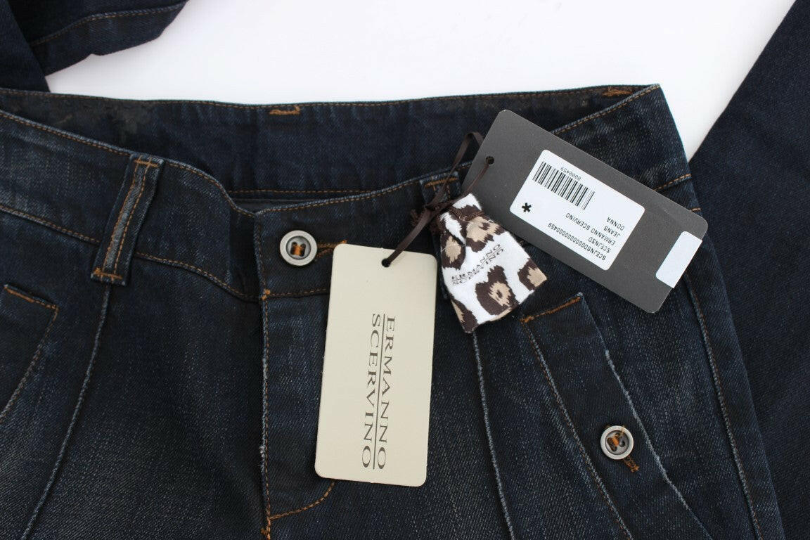 Ermanno Scervino Blue Wash Cotton Slim Fit Jeans -   -  Ermanno Scervino.