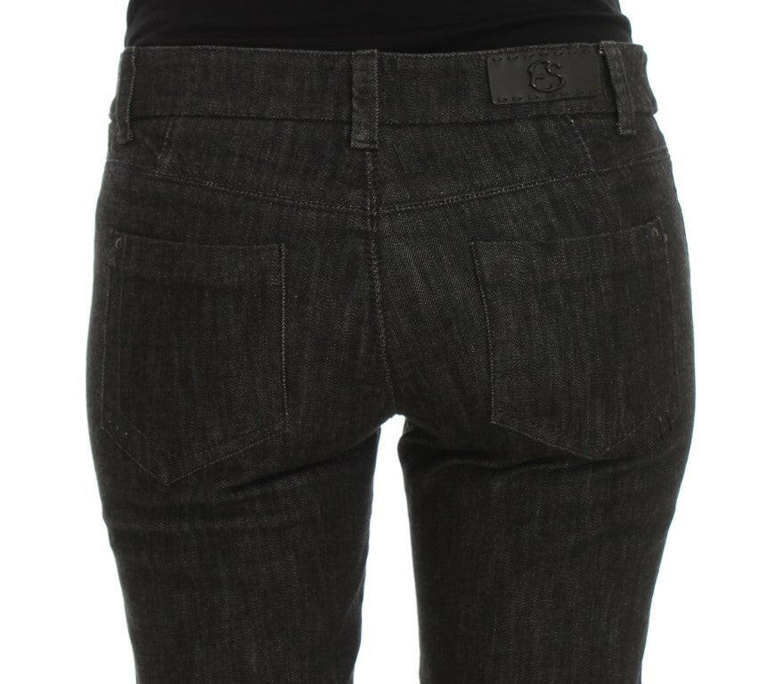 Ermanno Scervino Blue Cotton Slim Fit Denim Jeans -   -  Ermanno Scervino.