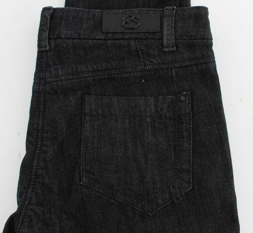 Ermanno Scervino Blue Cotton Slim Fit Denim Jeans -   -  Ermanno Scervino.
