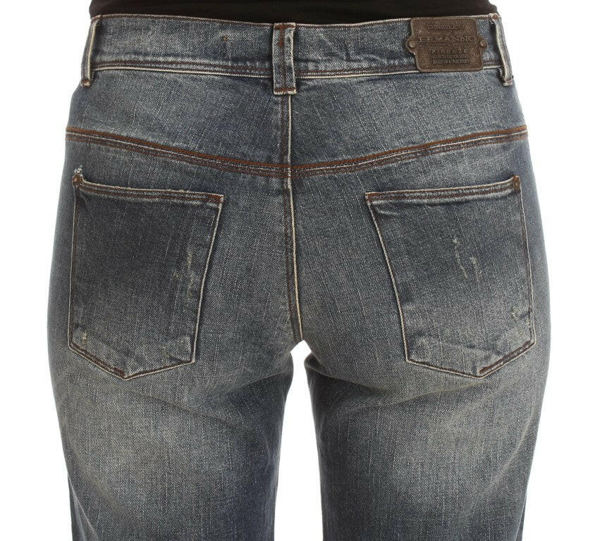 Ermanno Scervino Blue Wash Cotton Blend Slim Fit Jeans -   -  Ermanno Scervino.
