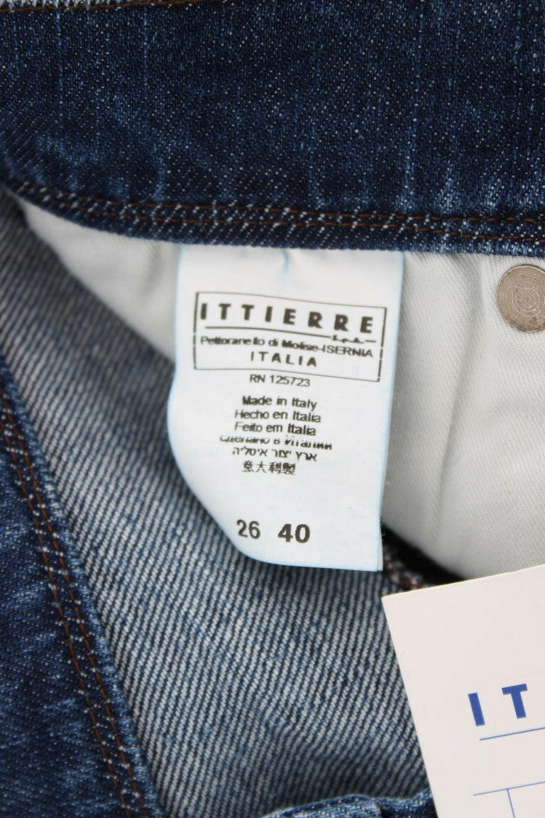 Ermanno Scervino Blue Wash Cotton Blend Slim Fit Jeans -   -  Ermanno Scervino.