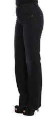 Ermanno Scervino Blue Cotton Blend Slim Fit Bootcut Jeans -   -  Ermanno Scervino.