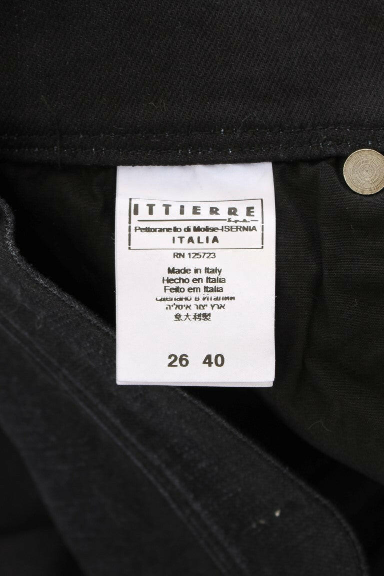 Ermanno Scervino Blue Cotton Blend Slim Fit Bootcut Jeans -   -  Ermanno Scervino.