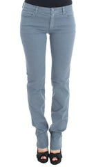 Ermanno Scervino Blue Cotton Blend Slim Fit Bootcut Jeans -   -  Ermanno Scervino.