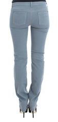 Ermanno Scervino Blue Cotton Blend Slim Fit Bootcut Jeans -   -  Ermanno Scervino.