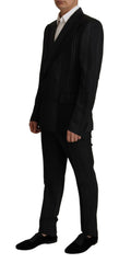 Dolce & Gabbana Black Stripes Rayon Formal 2 Piece Suit -   -  Dolce & Gabbana.