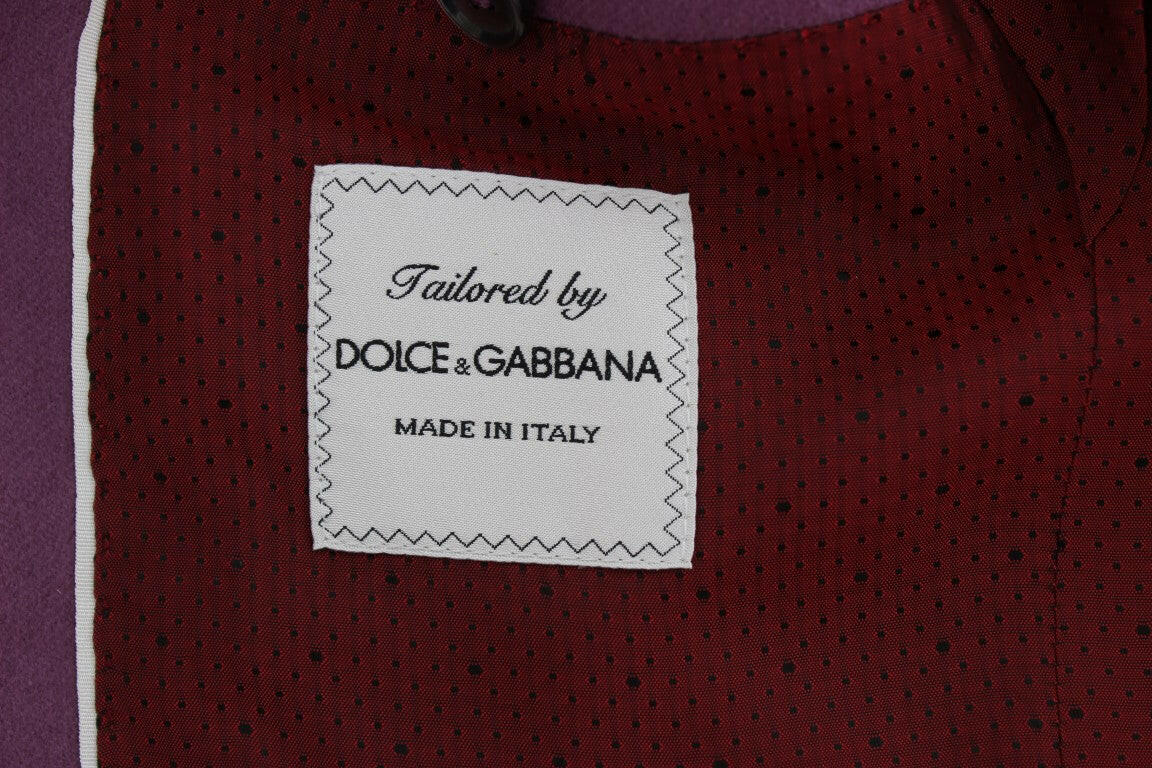 Dolce & Gabbana Purple Cashmere Slim Fit Blazer Jacket -   -  Dolce & Gabbana.