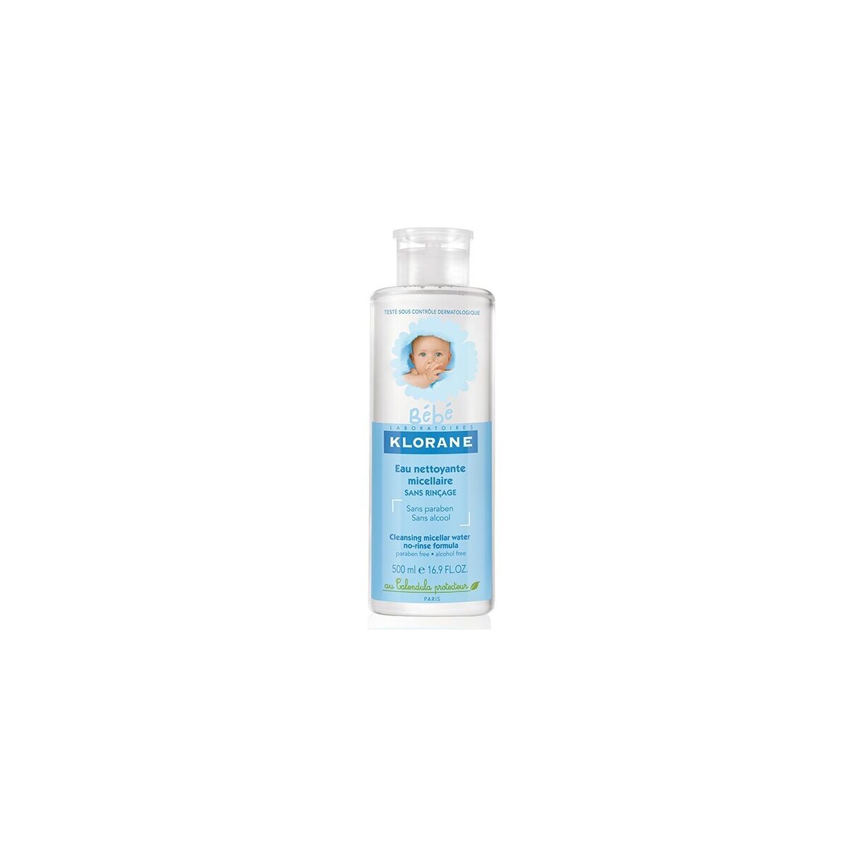No-rinse Cleansing Water for Babies Klorane 500 ml -  Baby, Hygiene and care -  Klorane.