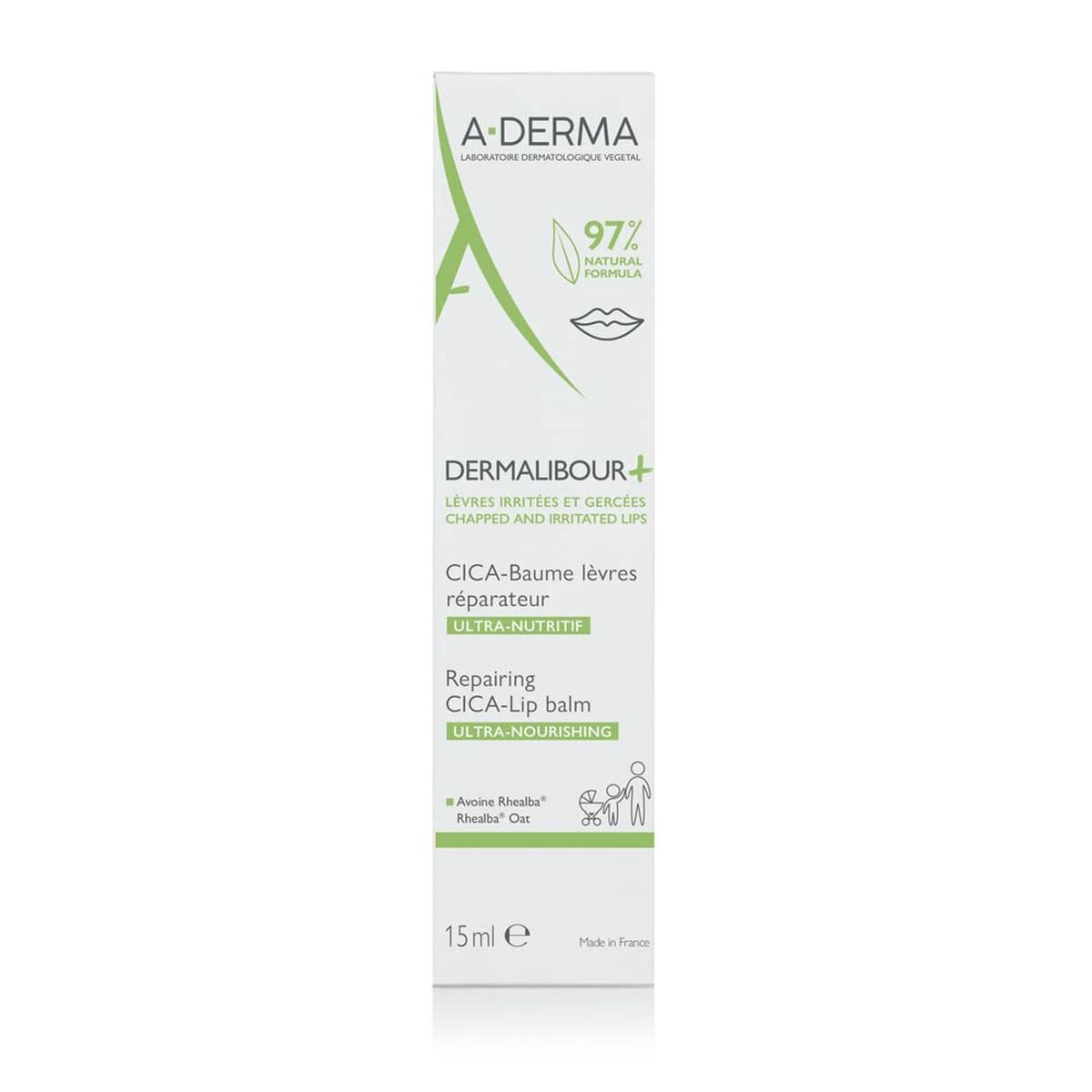 Lip Balm A-Derma Dermalibour+ -  Beauty, Skin care -  A-Derma.