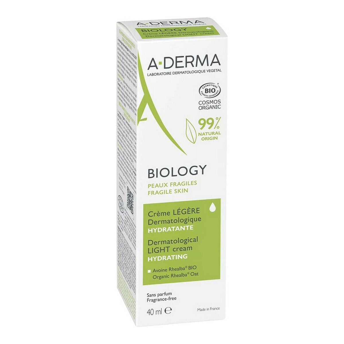 Hydrating Cream A-Derma Biology Light (40 ml) -  Beauty, Skin care -  A-Derma.