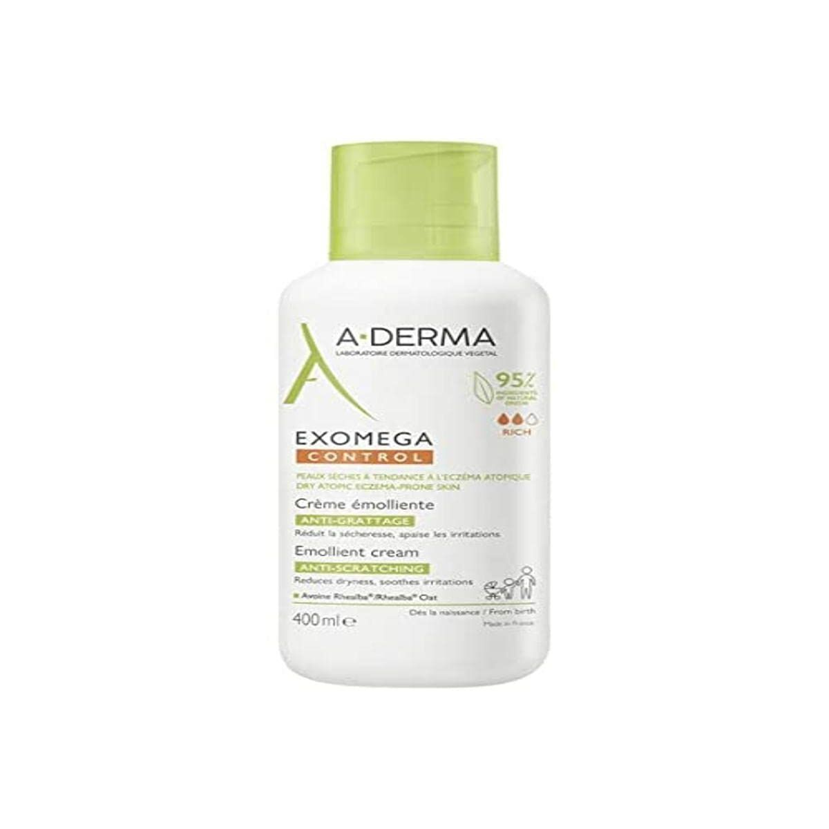 Repair Cream for Babies A-Derma Exomega Control 400 ml -  Baby, Hygiene and care -  A-Derma.