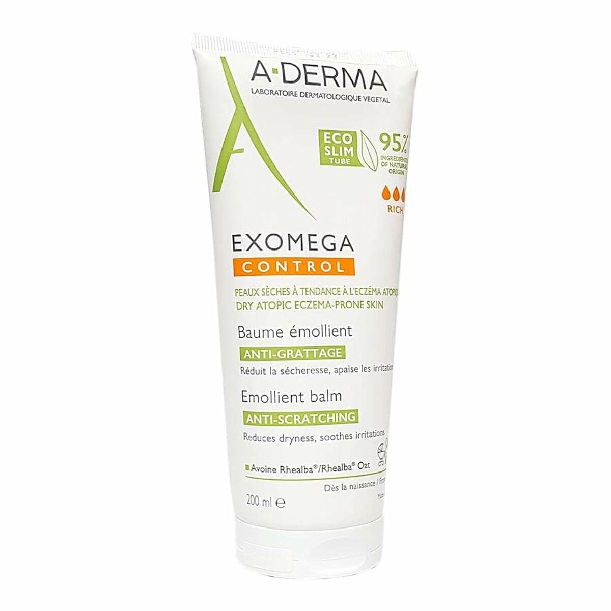 Soothing Balsam for Itching and Irritated Skin A-Derma Exomega Control 200 ml -  Beauty, Skin care -  A-Derma.
