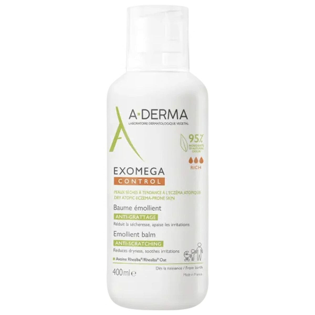 Relaxing Body Emulsion A-Derma Exomega Control Baume Balsam -  Beauty, Skin care -  A-Derma.