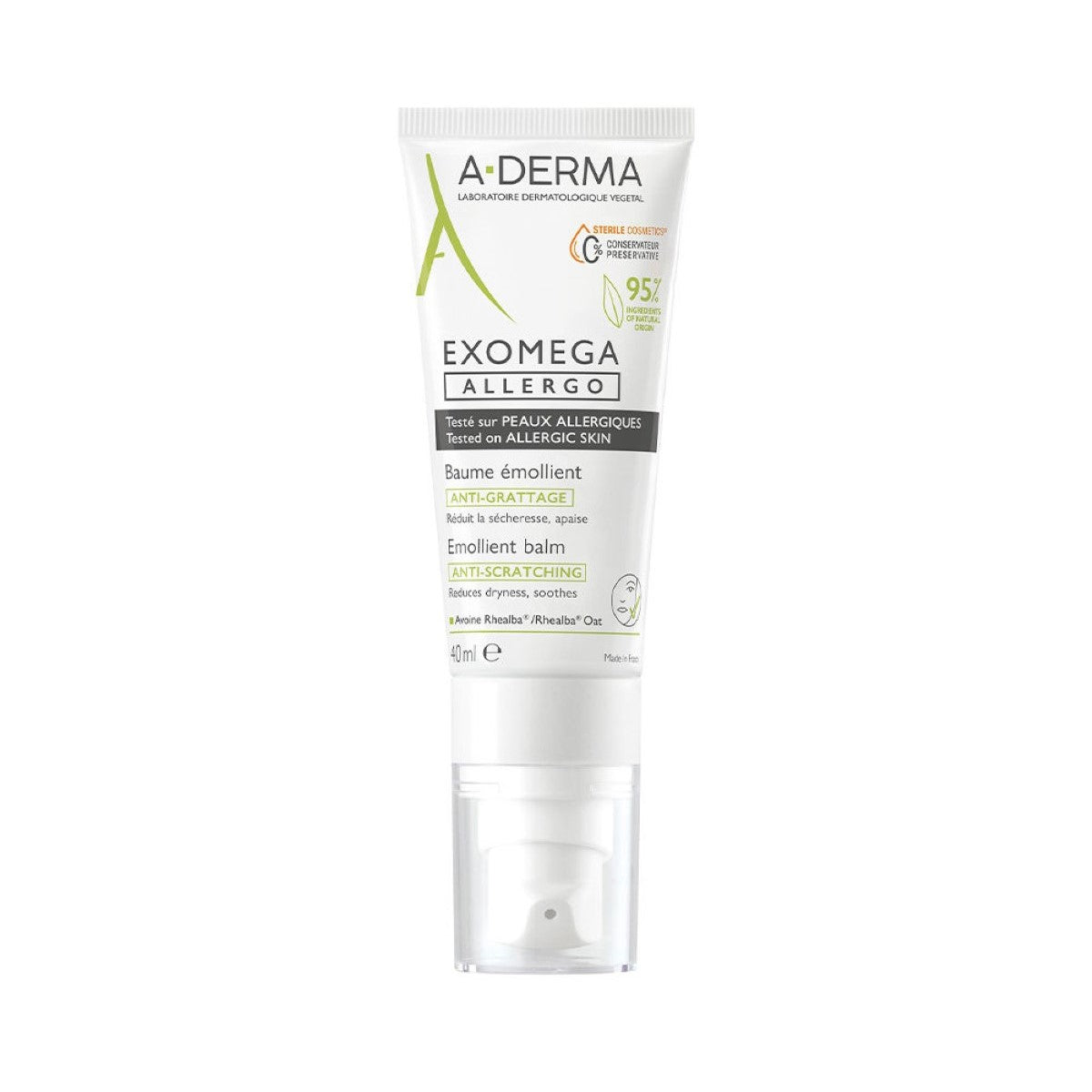 Soothing Balsam for Itching and Irritated Skin A-Derma Exomega Allergo 40 ml -  Beauty, Skin care -  A-Derma.