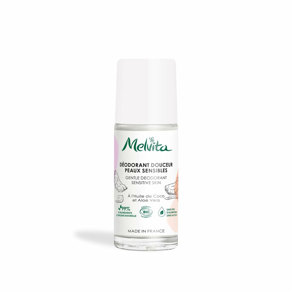 Roll-On Deodorant Melvita Los Esenciales De Higiene 50 ml Sensitive skin -  Beauty, Bathing and personal hygiene -  Melvita.
