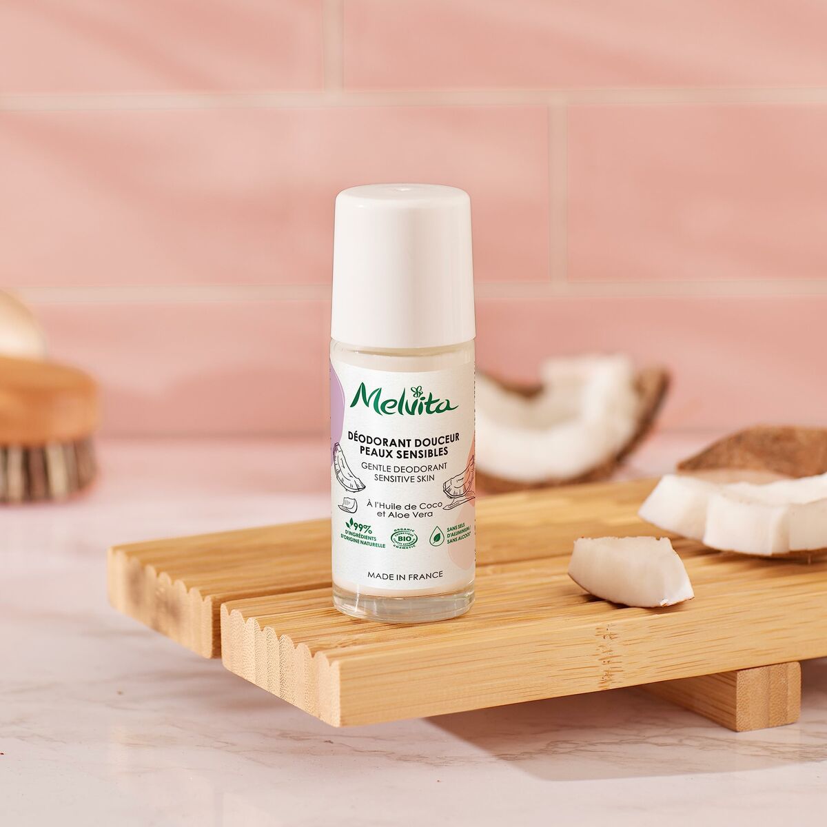 Roll-On Deodorant Melvita Los Esenciales De Higiene 50 ml Sensitive skin -  Beauty, Bathing and personal hygiene -  Melvita.