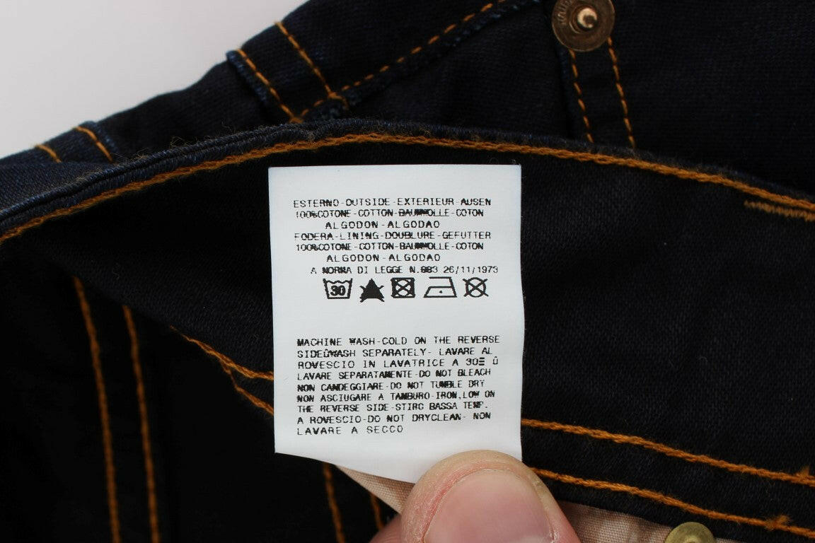 John Galliano Blue Wash Cotton Slim Fit Jeans -   -  John Galliano.