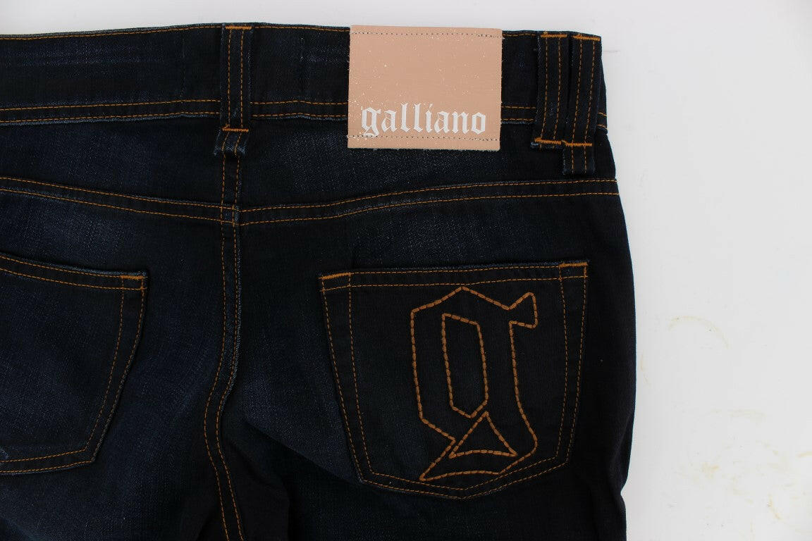 John Galliano Blue Wash Cotton Slim Fit Jeans -   -  John Galliano.
