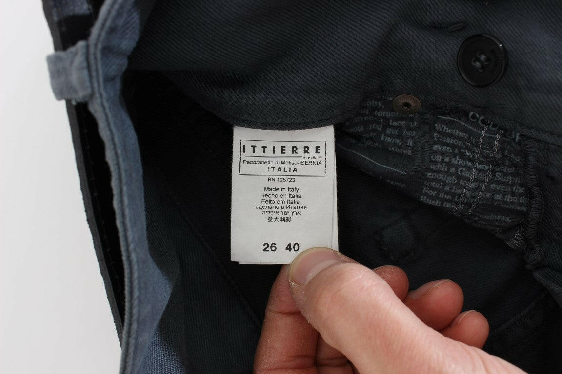 John Galliano Blue Cotton Blend Slim Fit High Waist Jeans -   -  John Galliano.