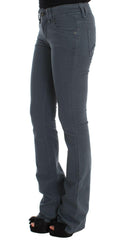 John Galliano Blue Cotton Blend Slim Fit Bootcut Jeans -   -  John Galliano.