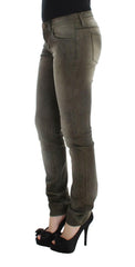 Ermanno Scervino Gray Wash Cotton Blend Slim Fit Jeans -   -  Ermanno Scervino.
