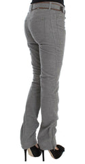 Ermanno Scervino Gray Cotton Slim Fit Casual Bootcut Pants -   -  Ermanno Scervino.