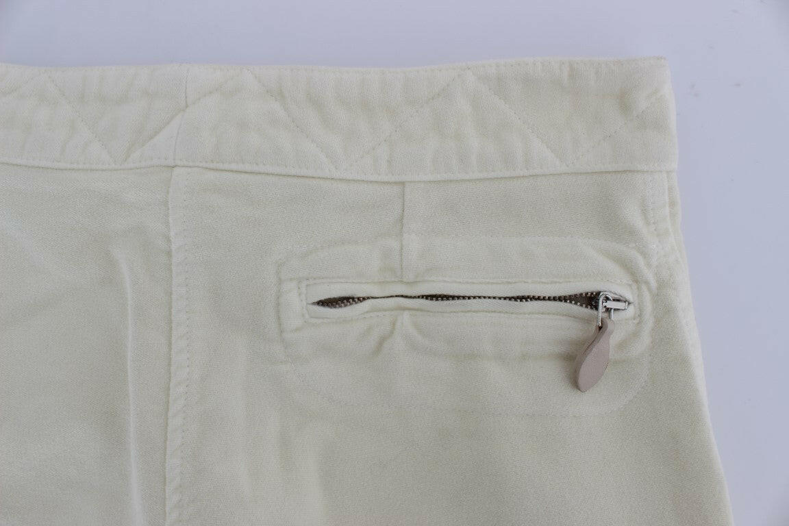 Ermanno Scervino Beige Cotton Capri Cropped Cargo Pants -   -  Ermanno Scervino.