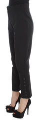 Ermanno Scervino Black Cotton Blend Capri Cropped Pants -   -  Ermanno Scervino.