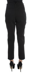 Ermanno Scervino Black Cotton Blend Capri Cropped Pants -   -  Ermanno Scervino.