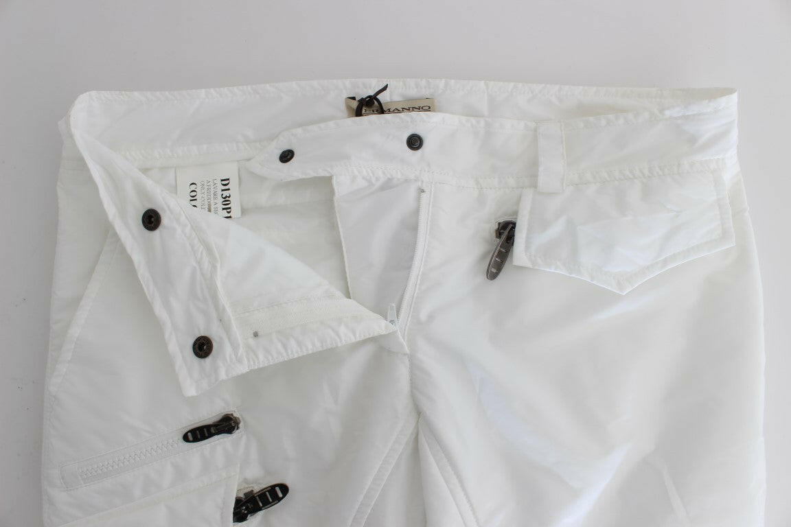 Ermanno Scervino White Nylon Padded Slim Fit Cargo Pants -   -  Ermanno Scervino.