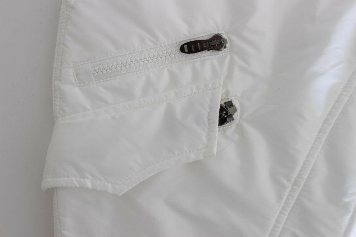 Ermanno Scervino White Nylon Padded Slim Fit Cargo Pants -   -  Ermanno Scervino.