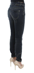 Ermanno Scervino Blue Cotton Blend Slim Fit Jeans -   -  Ermanno Scervino.