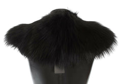 Dolce & Gabbana Black Fox Fur Collar Scarf -   -  Dolce & Gabbana.