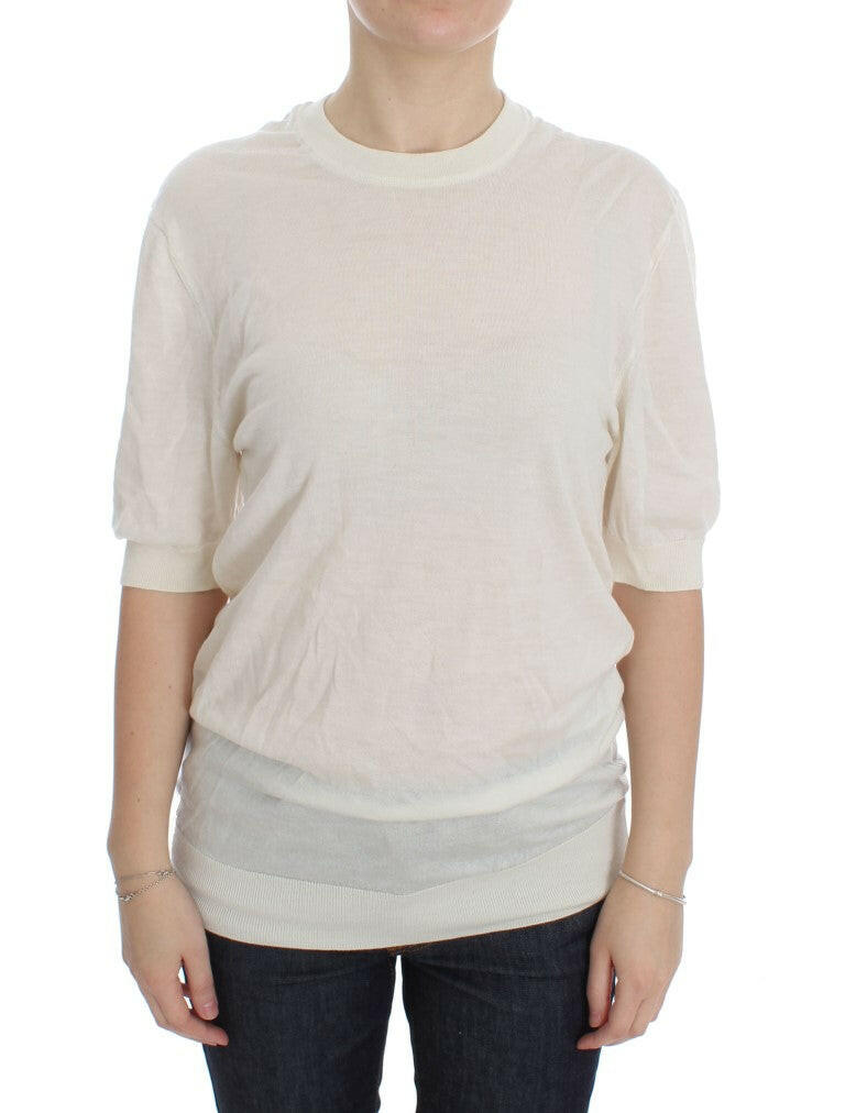 Dolce & Gabbana White 100% Cashmere Sweater -   -  Dolce & Gabbana.