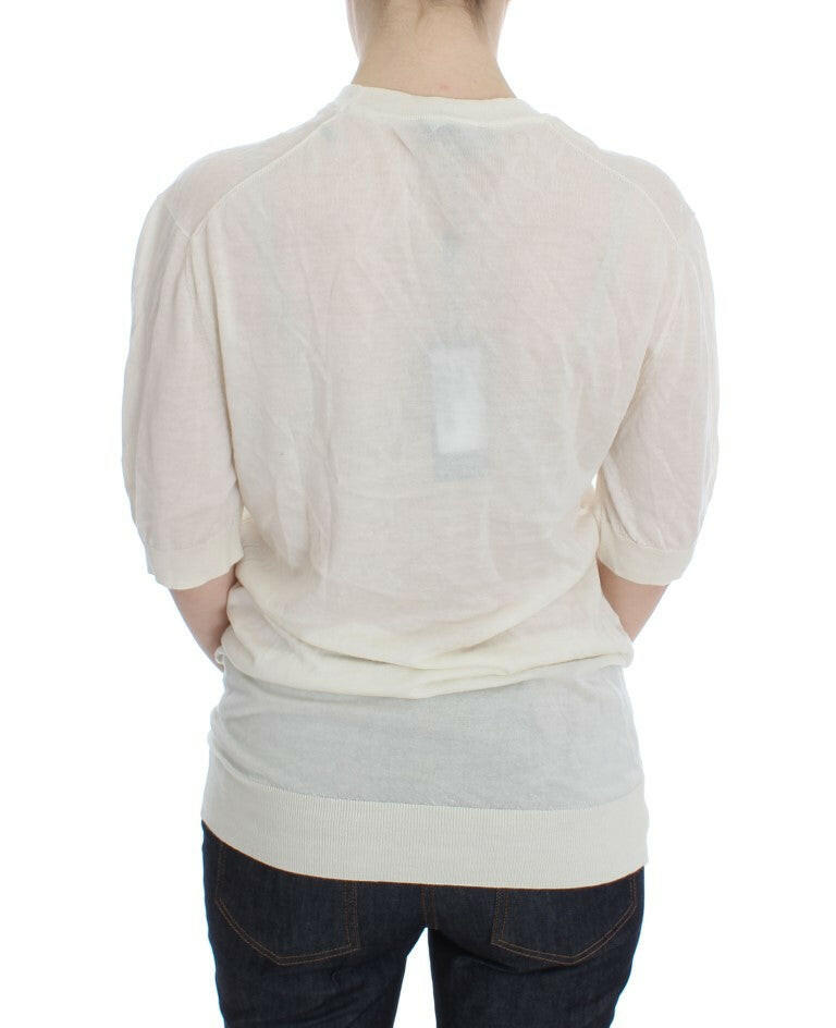 Dolce & Gabbana White 100% Cashmere Sweater -   -  Dolce & Gabbana.