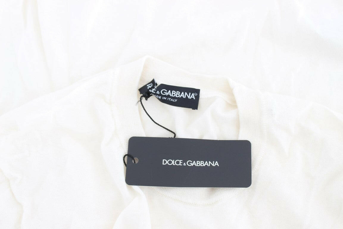 Dolce & Gabbana White 100% Cashmere Sweater -   -  Dolce & Gabbana.