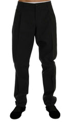 Dolce & Gabbana Blue Striped Cotton Dress Formal Pants -   -  Dolce & Gabbana.