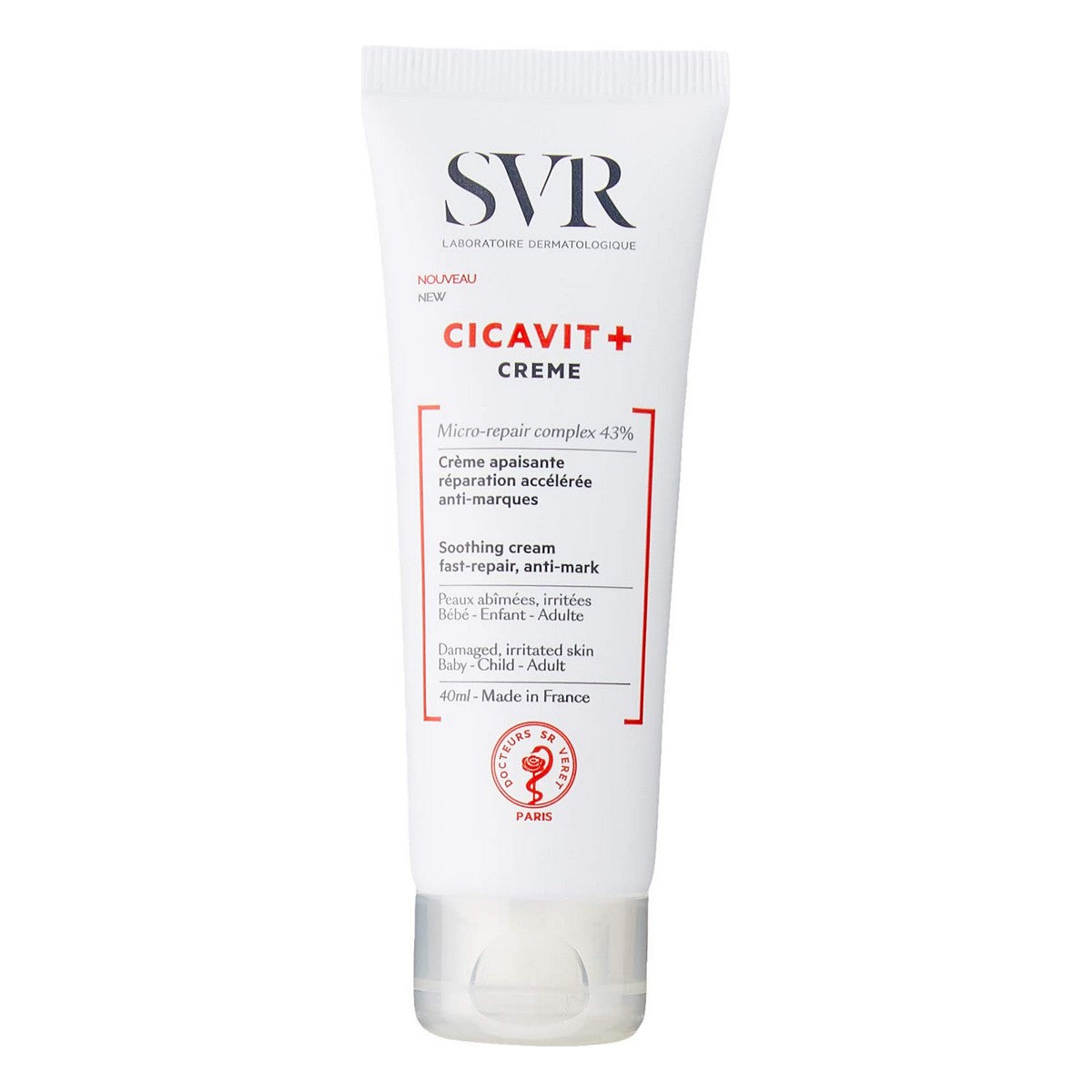 Repairing Body Cream SVR Cicavit+ 40 ml -  Beauty, Skin care -  SVR.