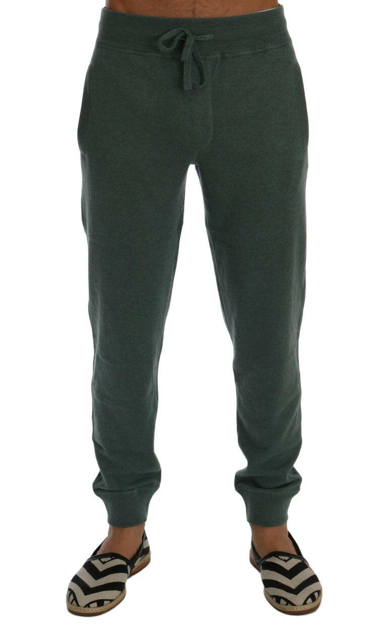 Dolce & Gabbana Green Cashmere Training Pants -   -  Dolce & Gabbana.