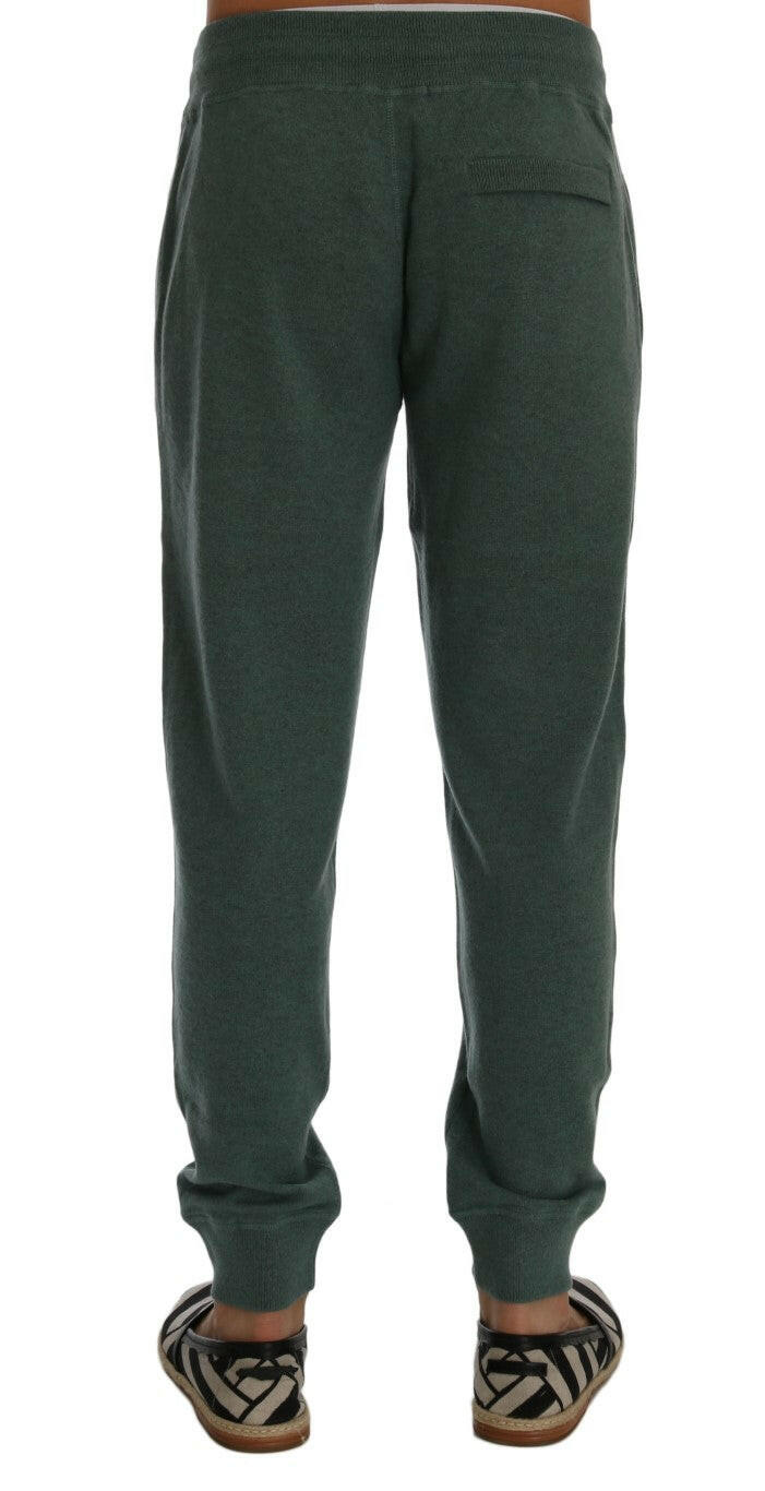 Dolce & Gabbana Green Cashmere Training Pants -   -  Dolce & Gabbana.