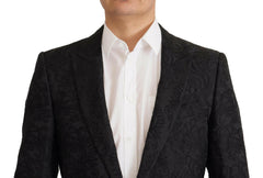Dolce & Gabbana Black Brocade Formal 2 Piece MARTINI Suit -   -  Dolce & Gabbana.