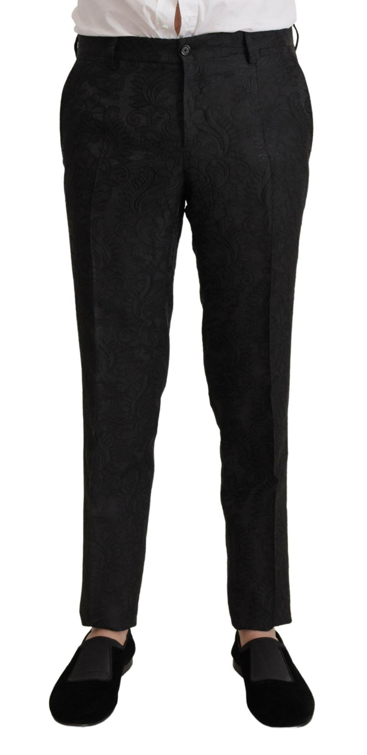 Dolce & Gabbana Black Brocade Formal 2 Piece MARTINI Suit -   -  Dolce & Gabbana.