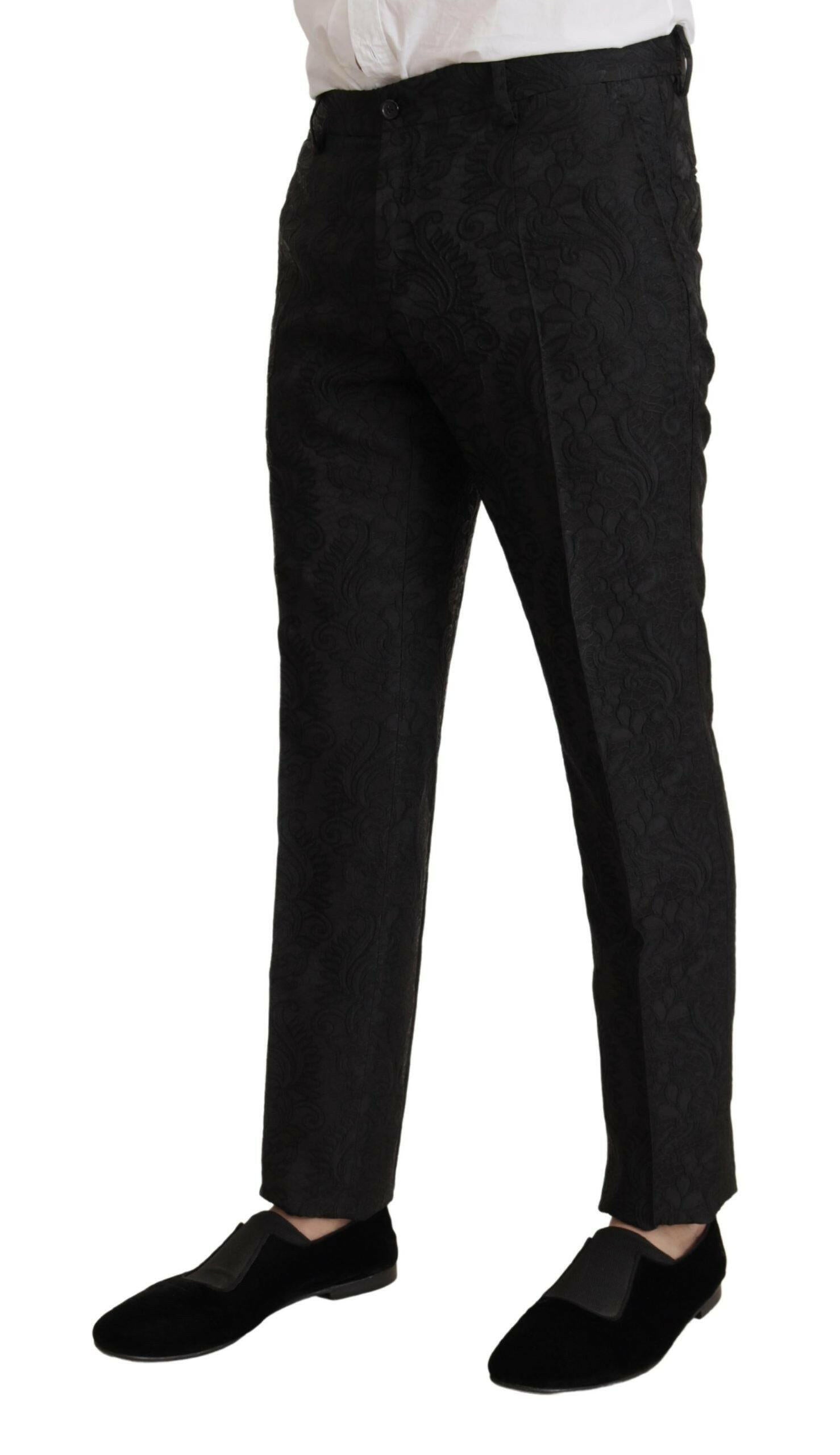 Dolce & Gabbana Black Brocade Formal 2 Piece MARTINI Suit -   -  Dolce & Gabbana.
